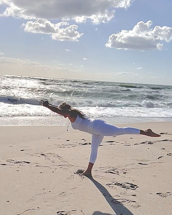 Jenna Lomazzo, Yoga Teacher on the Beach in Florida